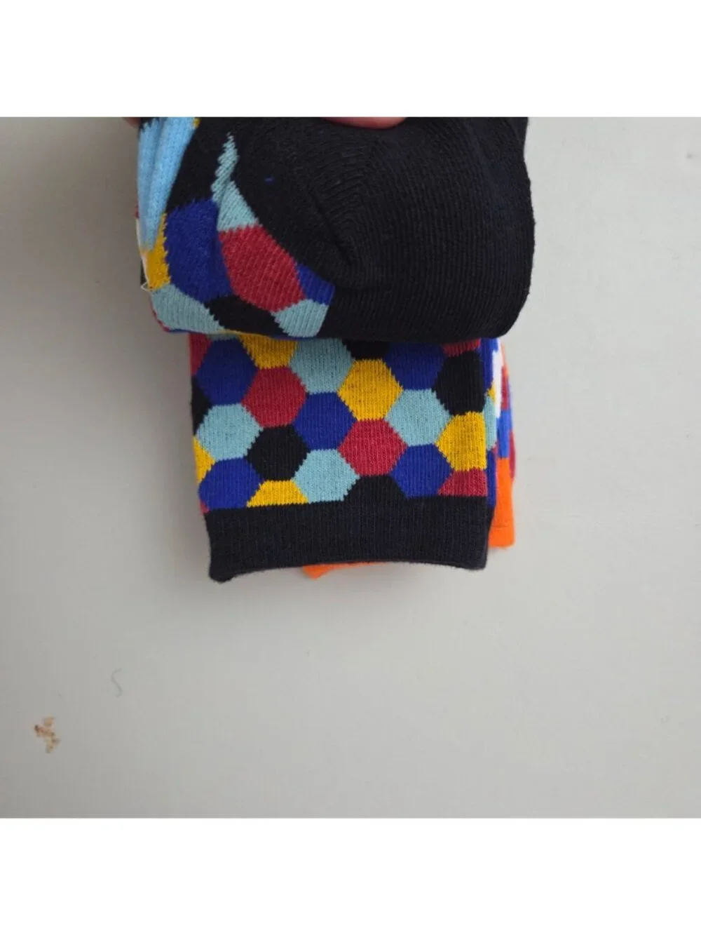 Robert Schweitzer Mens Colorful Crew Socks 3-Pack Fits Shoe Size 6-12 4510